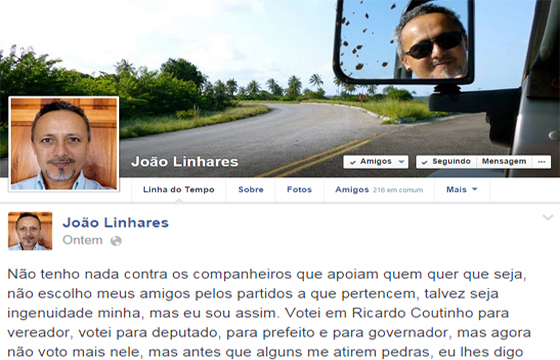 João Linhares no Face