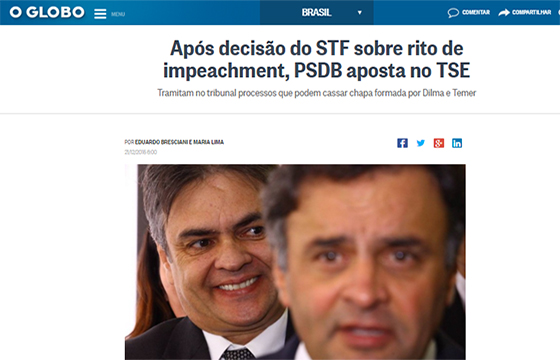 O Globo Cássio diz que impeachment ficou dificil