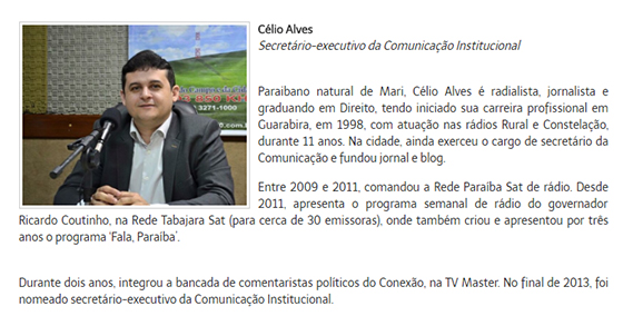 Célio Alves secretário-adjunto