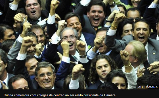 Centrão na eleição de Cunha